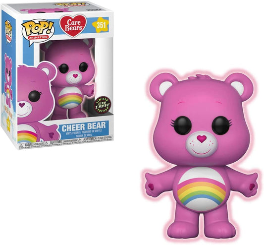 Funko POP! Animation Care Bears CHASE Cheer Bear #351 [Glows in the Dark]