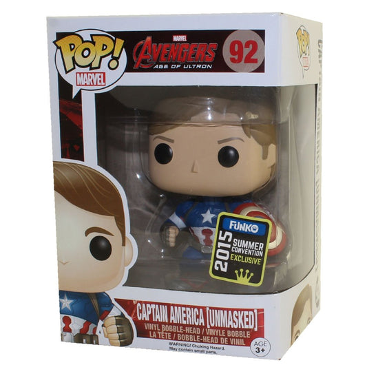 Funko POP! Marvel Unmasked Captain America 2015 Convention Exclusive