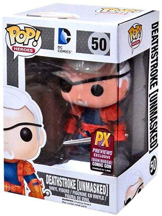 Funko POP! Heroes DC Deathstroke [Unmasked] #50 PX Exclusive