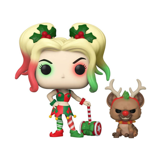 Funko POP! DC Heroes DC Holiday - Harley Quinn with Helper
