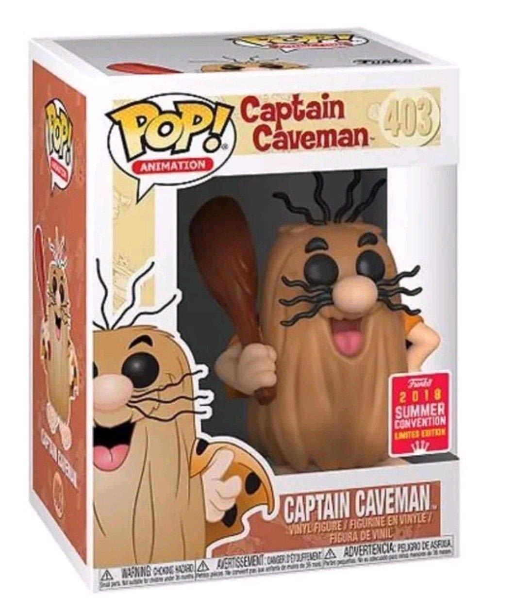 Funko POP! Animation Captain Caveman - 2018 Summer Convention/Walgreens Exclusive