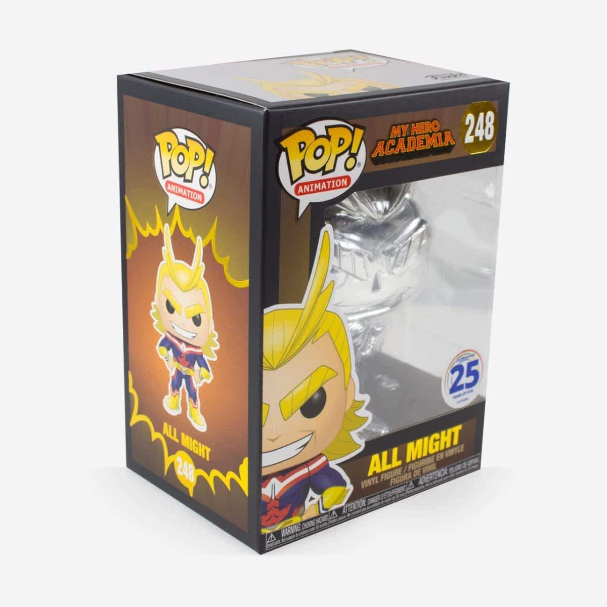 Funko POP! Animation My Hero Academia All Might (Silver-Chrome) 2019 NYCC Exclusive