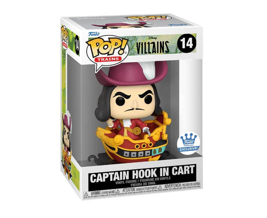 Funko POP! Trains Disney Villains Captain Hook in Cart #14 Funko Shop Exclusive