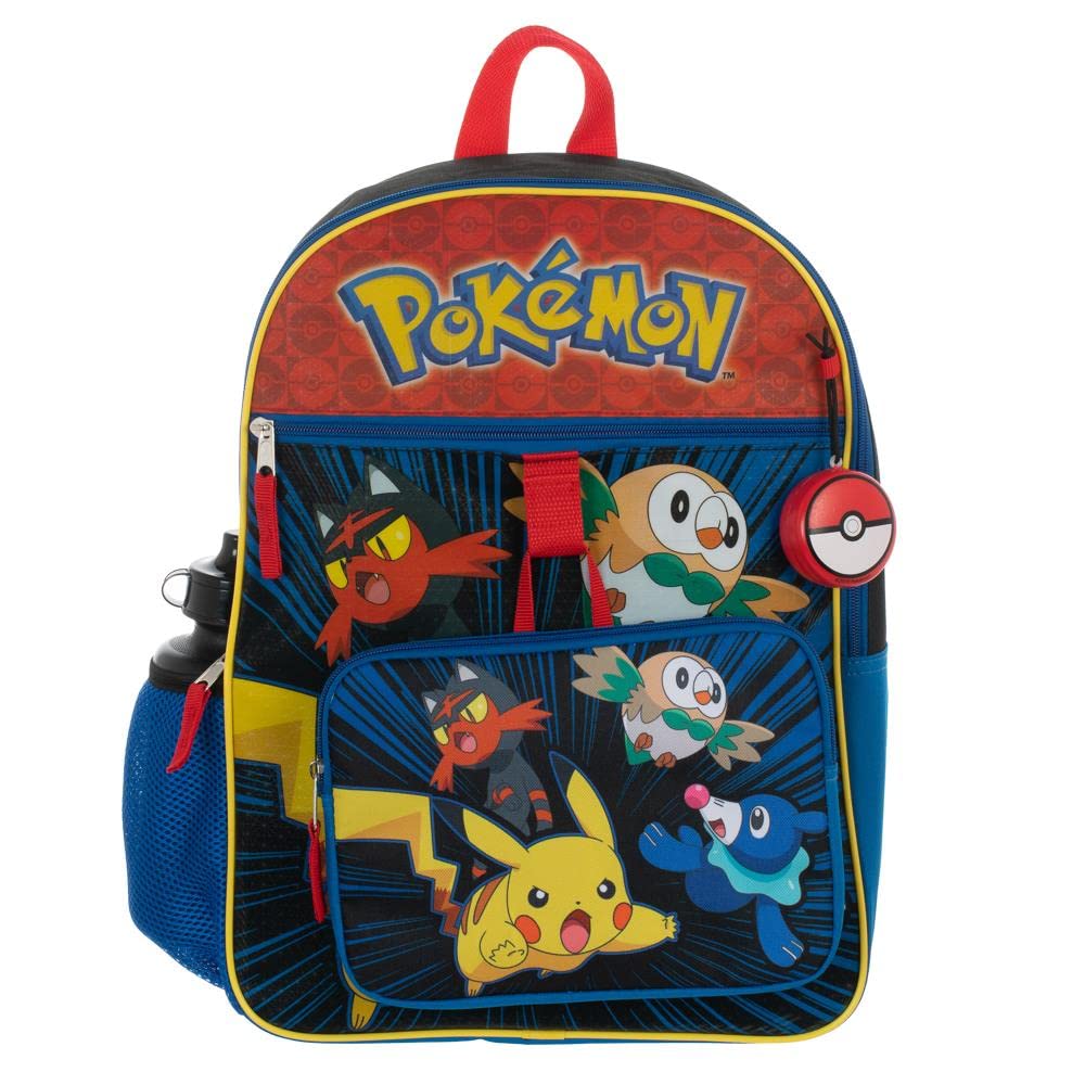 Pokemon Pikachu 4 piece Backpack set School Supplies Accessories