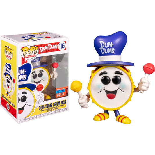 Funko POP! Ad Icons Dum-Dums - Dum-Dums Drum Man #105 NYCC 2020 Shared Fall Convention Exclusive