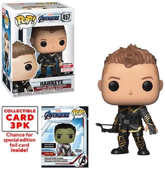 Funko POP! Marvel Avengers: Endgame Hawkeye Vinyl Figure with Collectible Cards - Entertainment Earth Exclusive