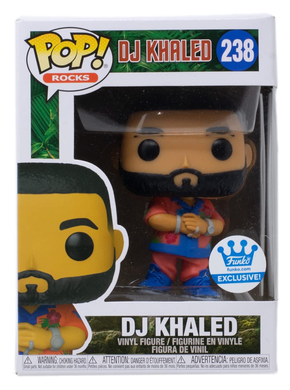 Funko POP! Rocks DJ Khaled [Floral Shirt] #238 Funko Shop Exclusive