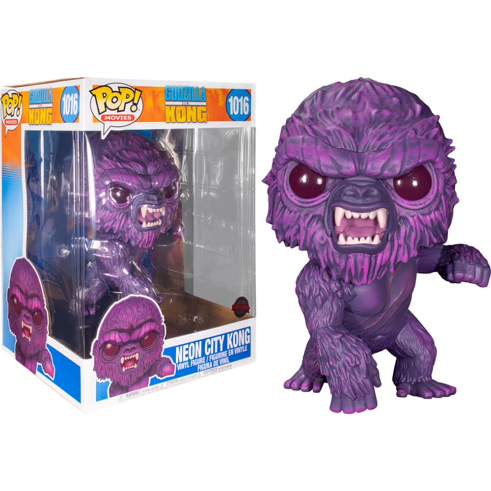 Funko POP! Movies Godzilla vs. Kong 10 Inch Neon City Kong #1016 Exclusive [City Lights]
