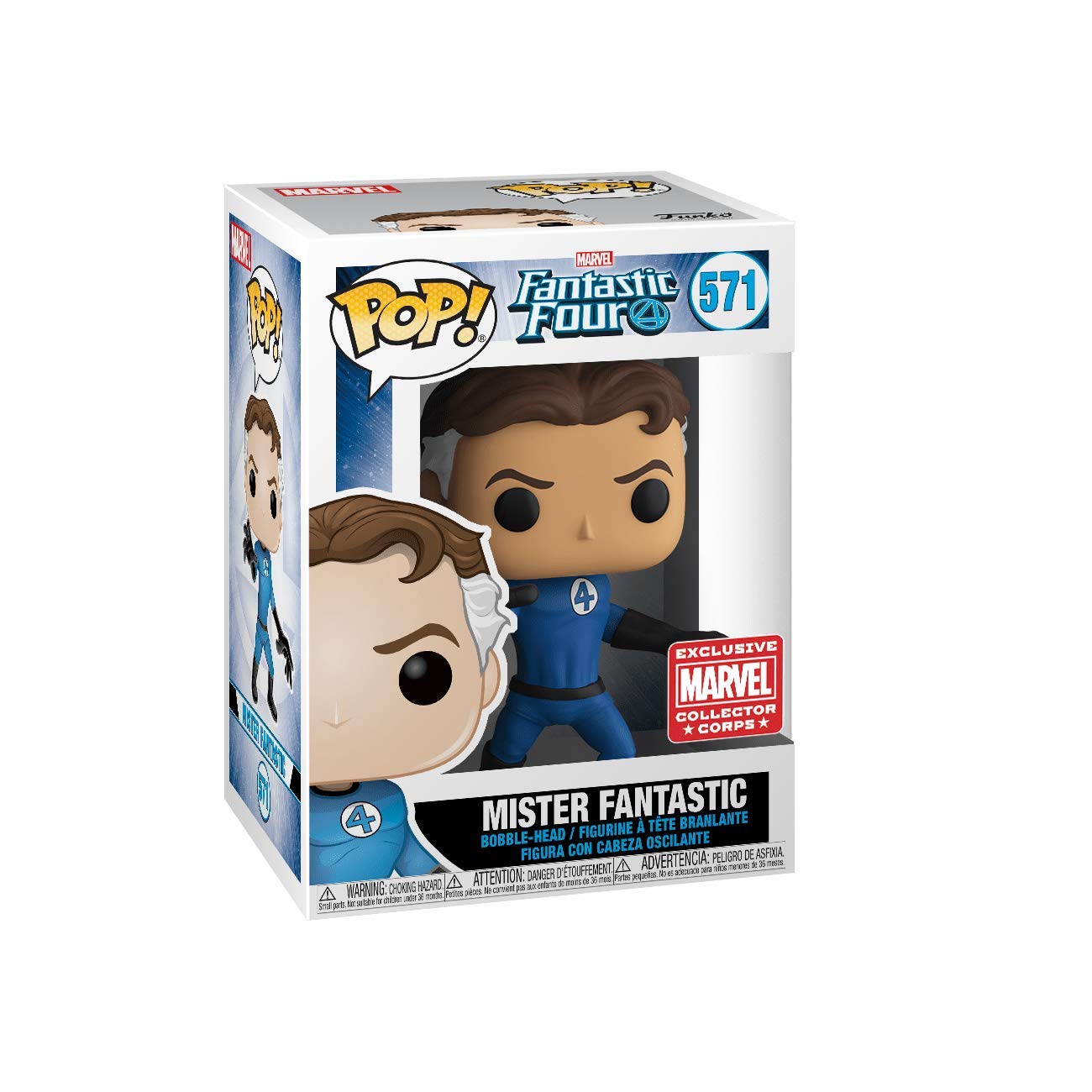 Funko POP! Marvel Fantastic Four Mister Fantastic #571 Collector Corps Exclusive [POP! Protector]