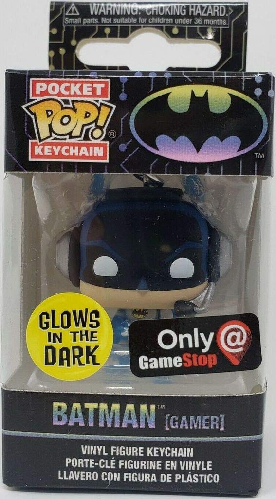 Funko Pocket POP Keychain Batman (Gamer) Glows in The Dark Exclusive