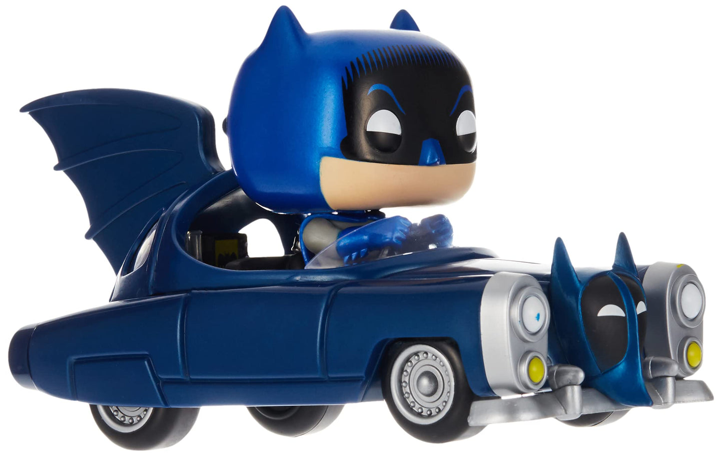 Funko POP! Rides: Batman 80th - Blue Metallic 1950 Batmobile, Amazon Exclusive, Multicolor