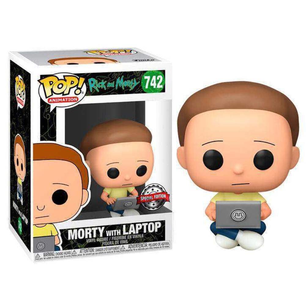 Funko POP! Animation Rick and Morty Morty with Laptop Exclusive