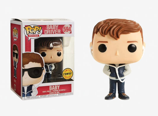 Funko POP! Movies Baby Driver CHASE Baby #594 [No Sunglasses]