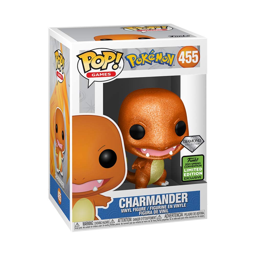 Funko POP! Games Pokemon Charmander 455 Diamond Collection ( ECCC 2021 Shared Exclusive)
