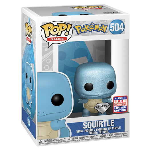 Funko POP! Games Pokemon Squirtle #504 [Diamond Collection] Exclusive