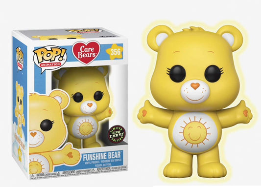 Funko POP! Animation Care Bears CHASE Funshine Bear #356 [Glows in the Dark]