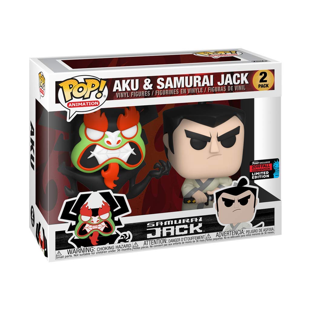 Funko POP! Samurai Jack 2-Pack Aku & Jack Fall Convention Shared Exclusive