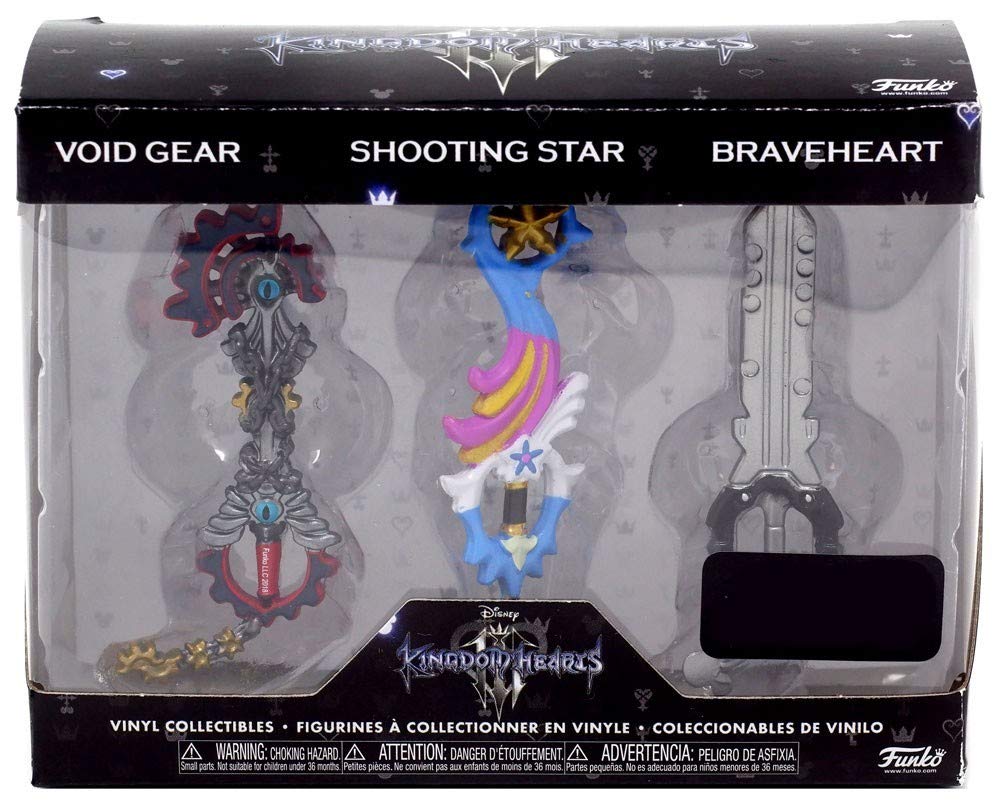 Funko Disney Kingdom Hearts 3 Pack Exclusive Mini Figures Keyblade Void Gear Shooting Star Braveheart