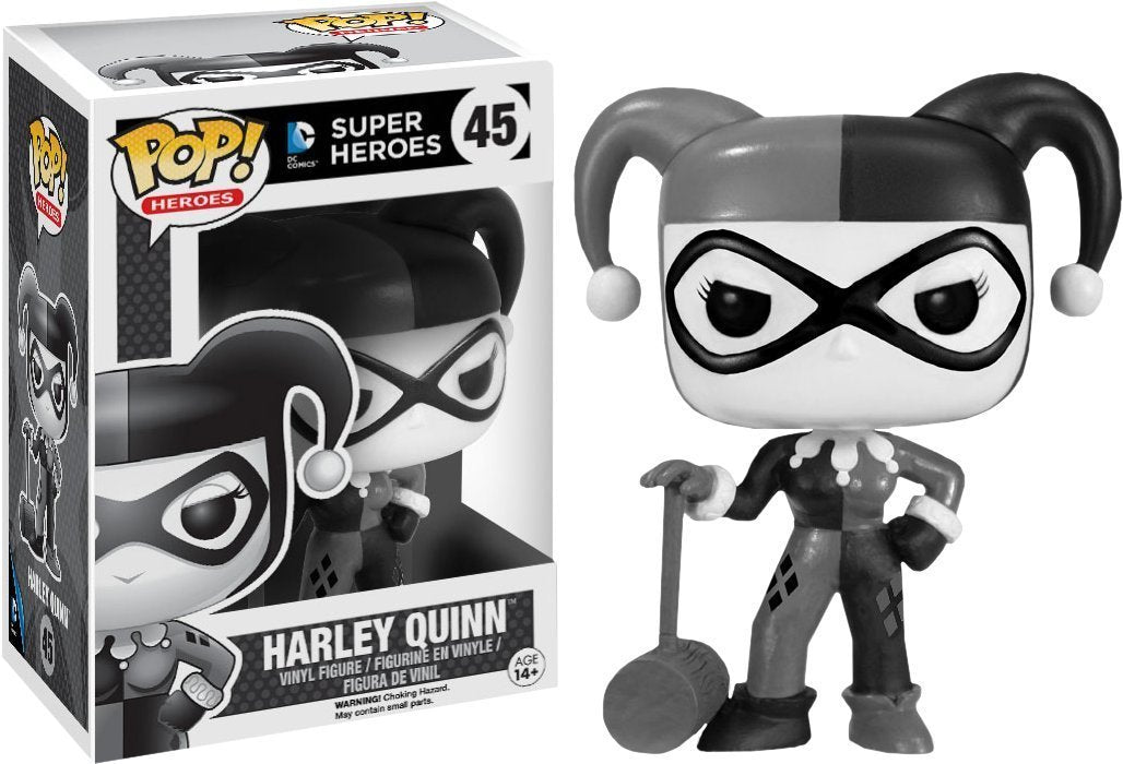 Funko POP! Heroes DC Super Heroes Harley Quinn #45 [Black & White] Exclusive