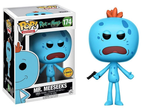 Funko POP! Animation Rick & Morty CHASE Mr. Meeseeks #174 [Gun]