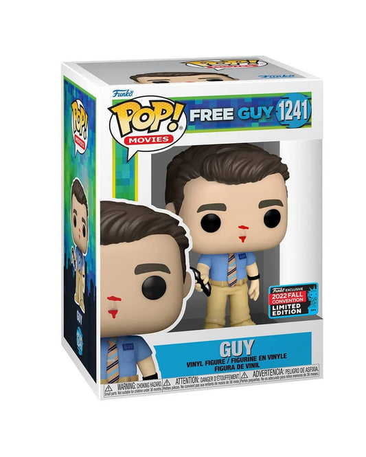 Funko POP! Movies Free Guy: Guy #1241 Fall Convention Shared Exclusive