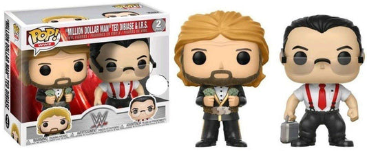 Funko POP! WWE Wrestling "Million Dollar Man" Ted Dibiase & I.R.S. (Irwin R. Schyster) Exclusive 2-Pack