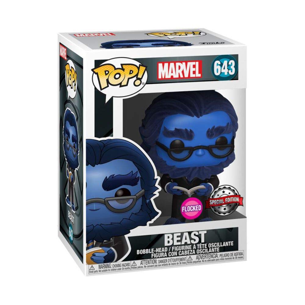 Funko POP! Marvel X-Men 20th Anniversary - Beast Flocked Exclusive (Flocked)