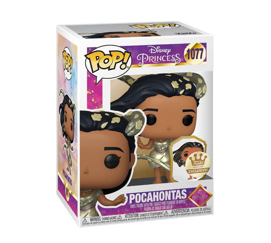 Funko POP! Disney Princess Pocohontas #1077 [Ultimate Princess Gold with Pin] Funko Shop Exclusive