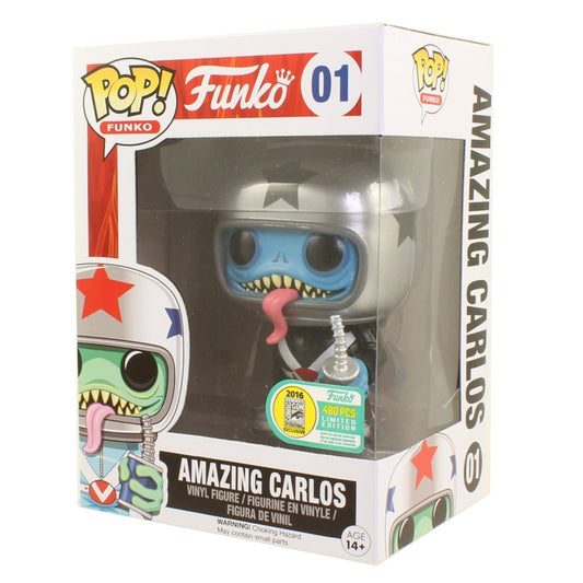 Funko POP! Originals Amazing Carlos #01 [Black Suit] SDCC LE 480 Exclusive