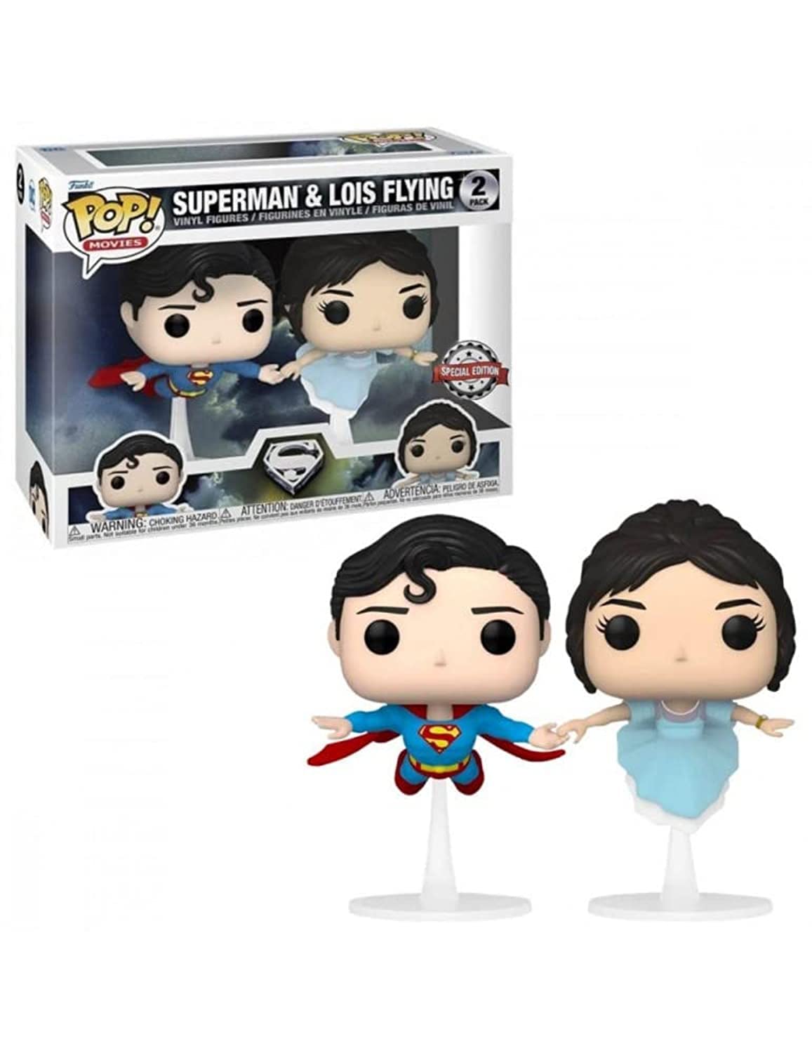 Funko POP! Movies Superman & Lois Flying 2-Pack Zavvi Exclusive