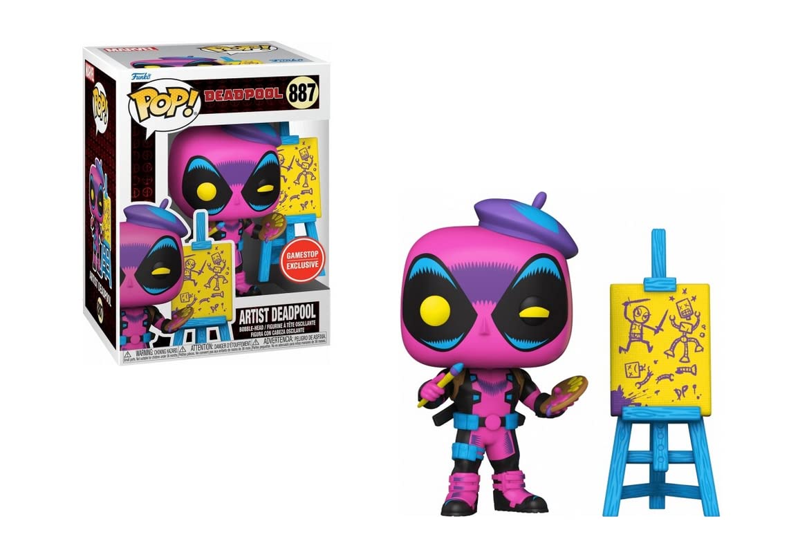 Funko POP! Marvel Bucket List Artist Deadpool 887 Exclusive