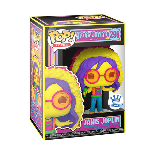 Funko POP! Rocks - Janis Joplin - Janis Joplin #296 [Blacklight] Exclusive
