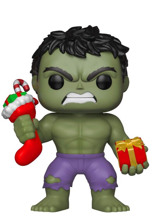 Funko POP! Marvel: Holiday Hulk with Stocking