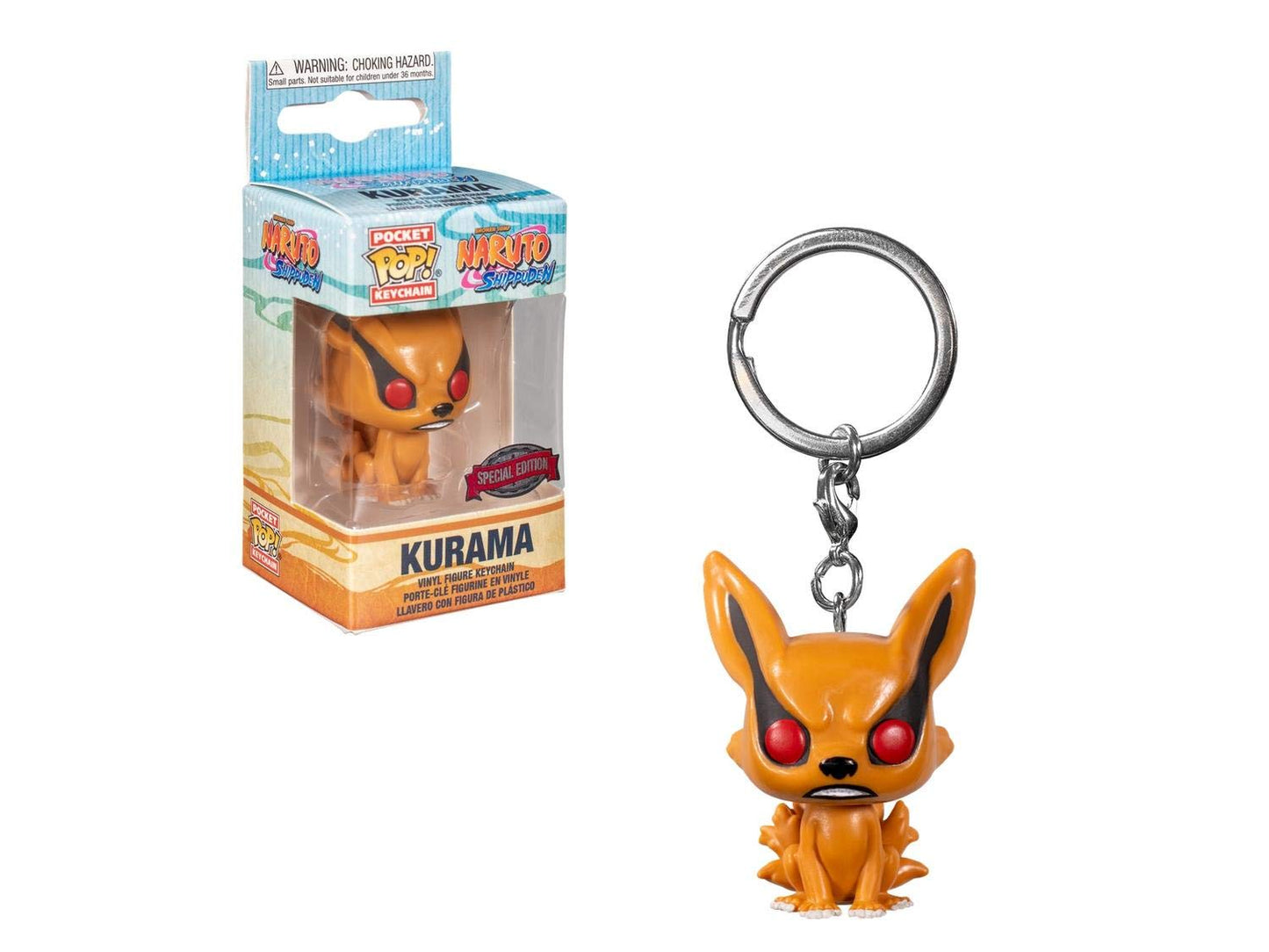 Funko Pocket Pop! Naruto Kurama Exclusive Keychain Keyring