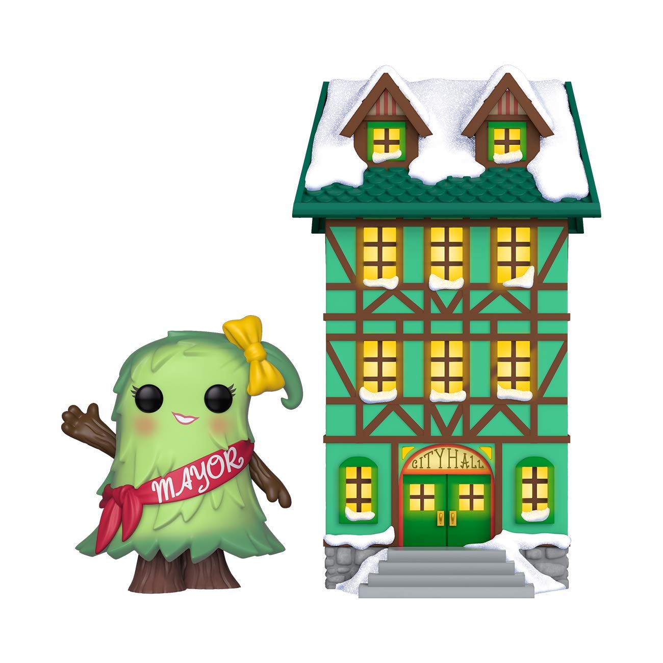 Funko POP! Town: Holiday - Town Hall with Mayor Patty Noble