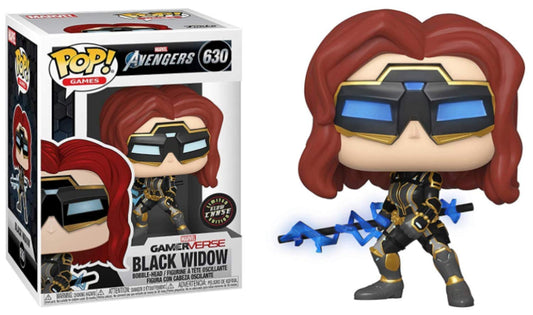 Funko POP! Games Marvel Gamerverse CHASE Black Widow #630 [Glows-in-the-Dark]