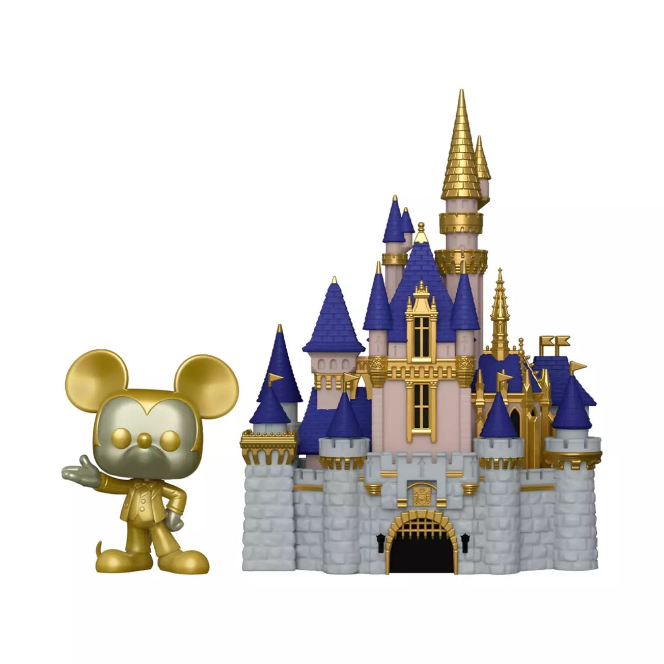 Funko POP! Town: Walt Disney World 50th Anniversary - Cinderella Castle and Gold Mickey Mouse #26