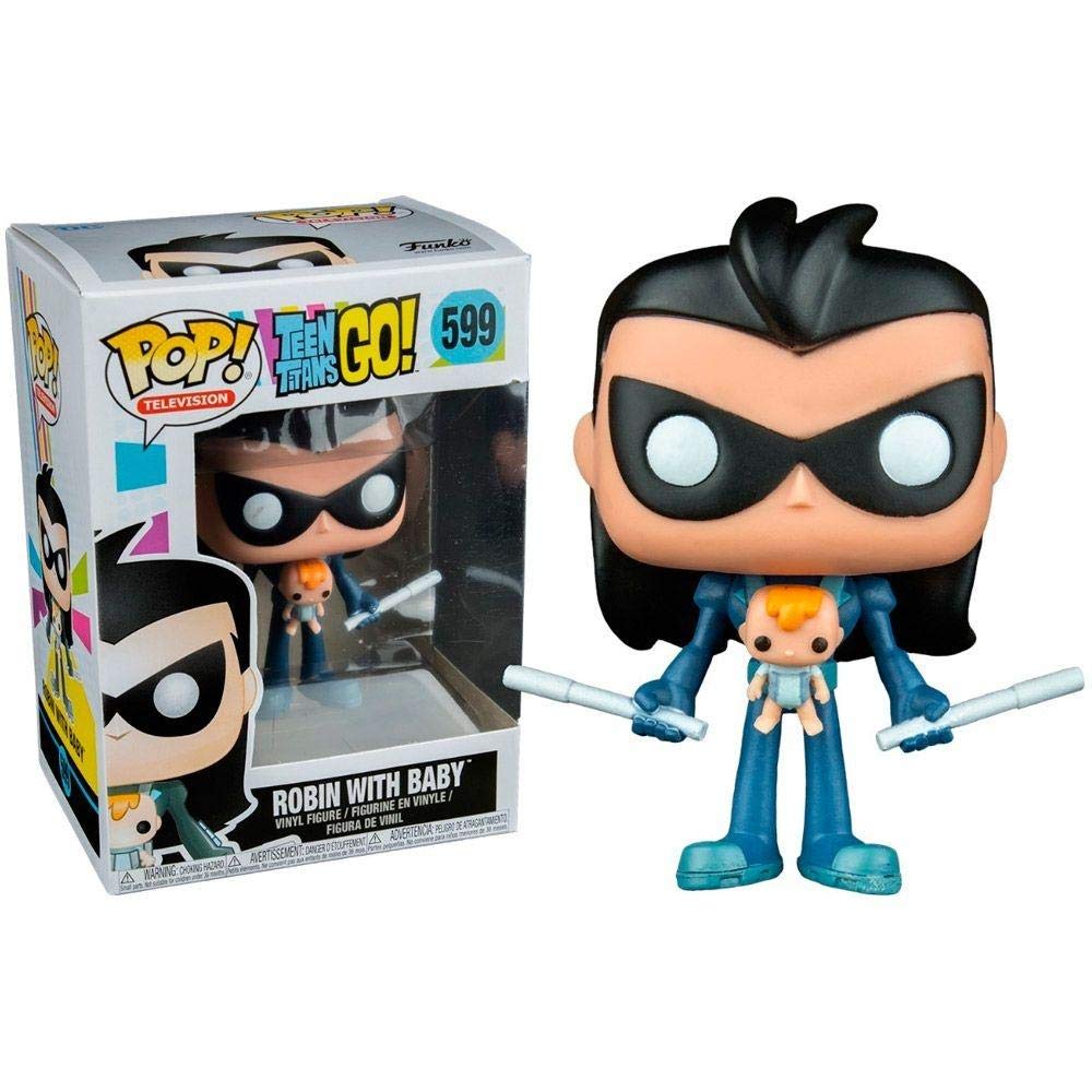 Funko POP! Television Teen Titans Go! Robin with Baby #599