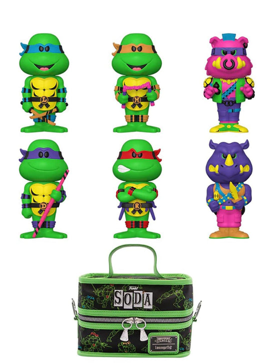 Funko Soda Teenage Mutant Ninja Turtles 6-Pack Vinyl Soda with Loungefly Cooler