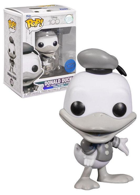 Funko POP! Disney 100 Donald Duck [B&W] #1309 TargetCon Exclusive