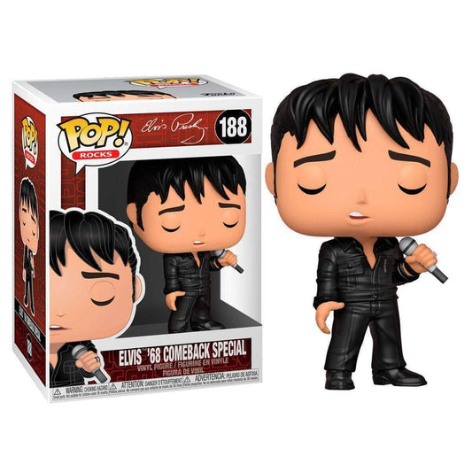 Funko POP! Rocks Elvis Presley Elvis '68 Comeback Special #188