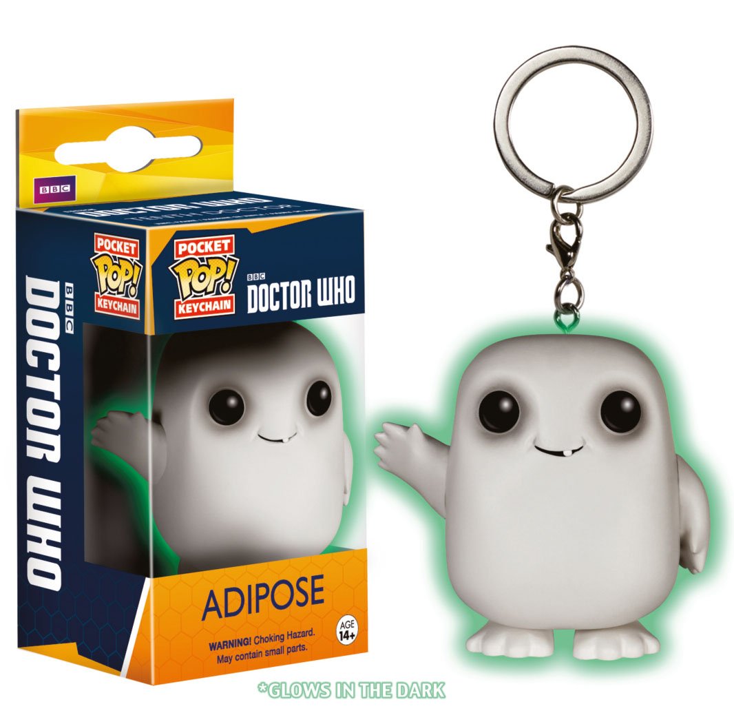 Funko Pocket POP! Keychain Doctor Who Adipose Exclusive Keychain [Glow In The Dark]