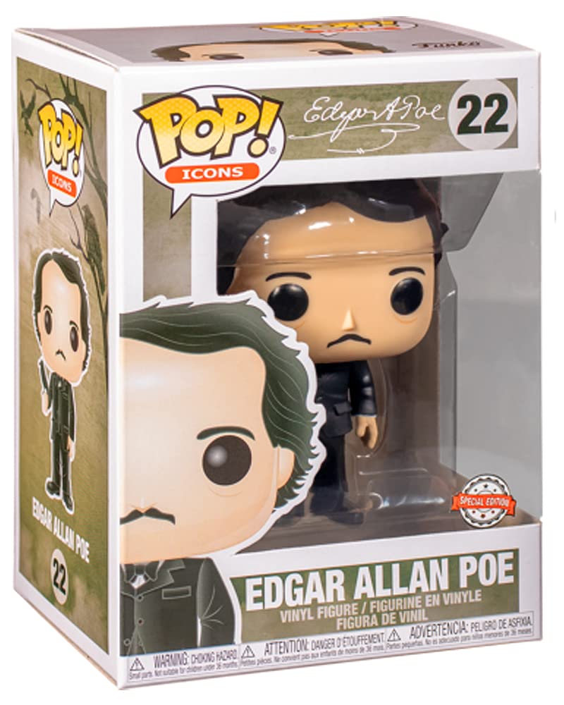 Funko POP! Icons Edgar Allan Poe with Raven #22 Exclusive