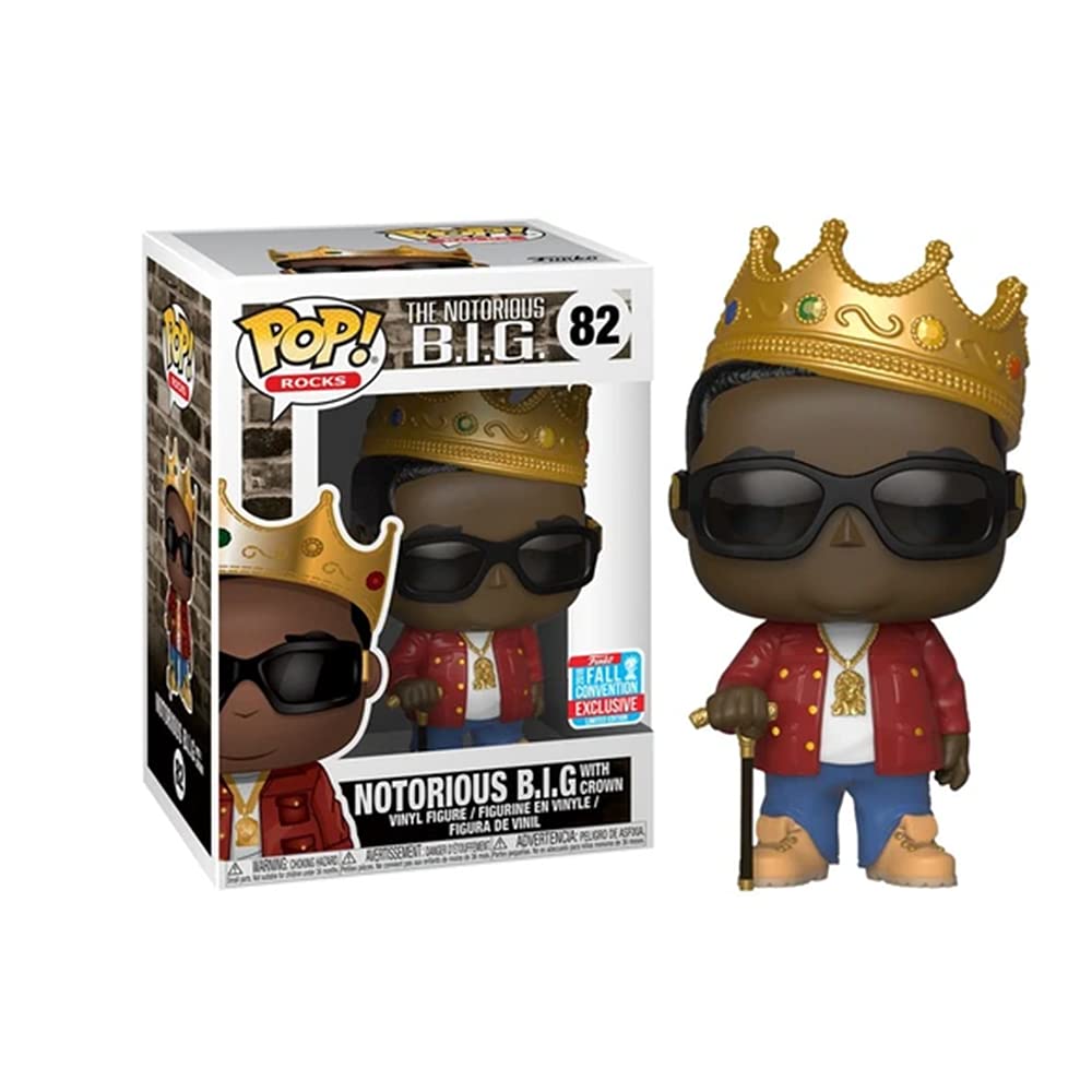 Funko POP! Rocks Notorious B.I.G with Crown (Biggie Smalls)(Red Jacket)#82 Fall Convention 2018 Exclusive