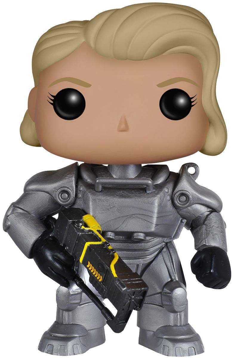 Funko POP! Games Fallout Female Power Armor Unmasked Exclusive