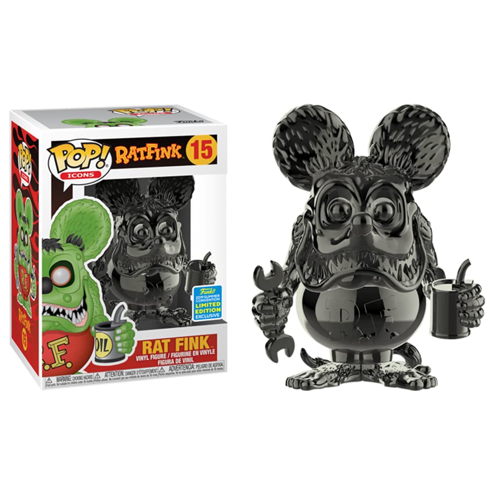 Funko POP! Icons Black Chrome Rat Fink Summer 2019 Shared Exclusive