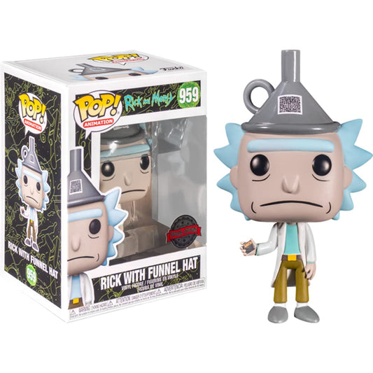 Funko POP! Animation Rick & Morty Rick with Funnel Hat #959 Exclusive