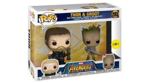 Funko POP! Marvel Avengers Infinity War Thor & Groot 2-Pack Exclusive