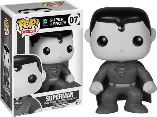 Funko POP! DC Heroes Superman #07 [Black & White] Exlusive
