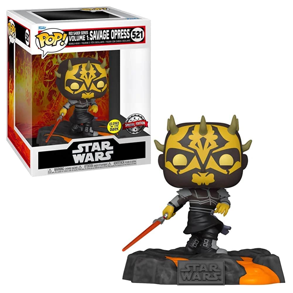 Funko POP! Star Wars Deluxe Red Saber Series Volume 1: Savage Opress #521 [Glows in the Dark] Exclusive